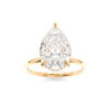 18K Gold Pear Engagement Ring